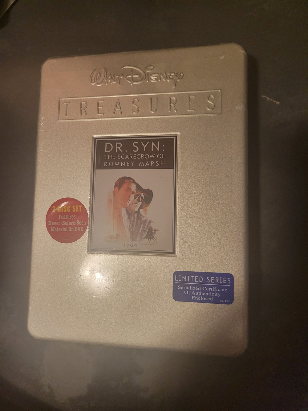Walt Disney Treasures Dr. Syn Tin Collector Tin DVD Sealed